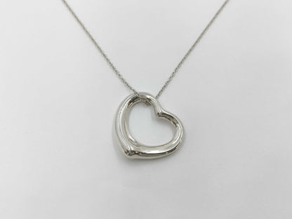 Tiffany & Co. Open Heart SV925 Pendant Necklace