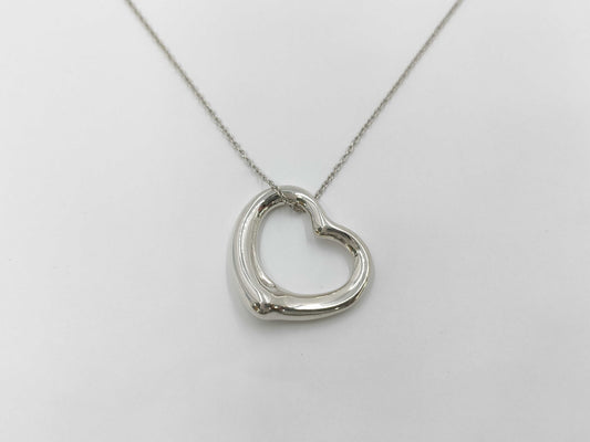 Tiffany & Co. Open Heart SV925 Pendant Necklace