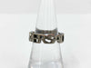 VERSACE Logo Line Silver Ring
