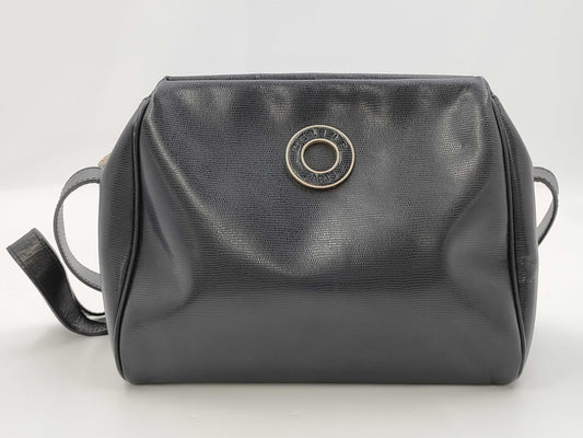 CELINE Circle Logo Leather Shoulder Bag