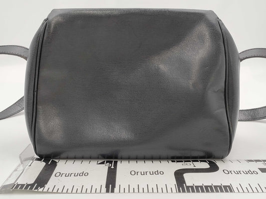 CELINE Circle Logo Leather Shoulder Bag