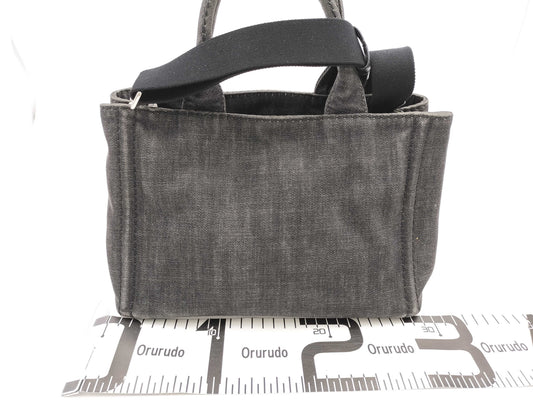 PRADA Kanapa Denim Black 1BG439 Bag