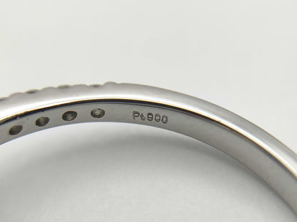 Aouinite 0.15ct/0.09ct D0.50ct PT900 3.8g Ring 