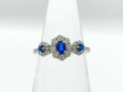 Aouinite 0.15ct/0.09ct D0.50ct PT900 3.8g Ring 