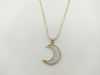 Transparent Stone D0.464ct K18 8.7g Necklace 