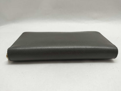 CELINE Large Zip Wallet Leather Wallet