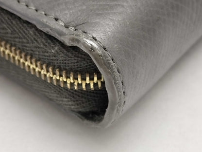 CELINE Large Zip Wallet Leather Wallet