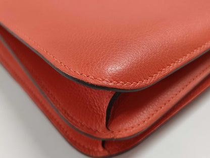 HERMES Constance 3 24 Optical Shoulder Bag, C Stamp , Leather/Evercolor Capucines Shoulder Bag