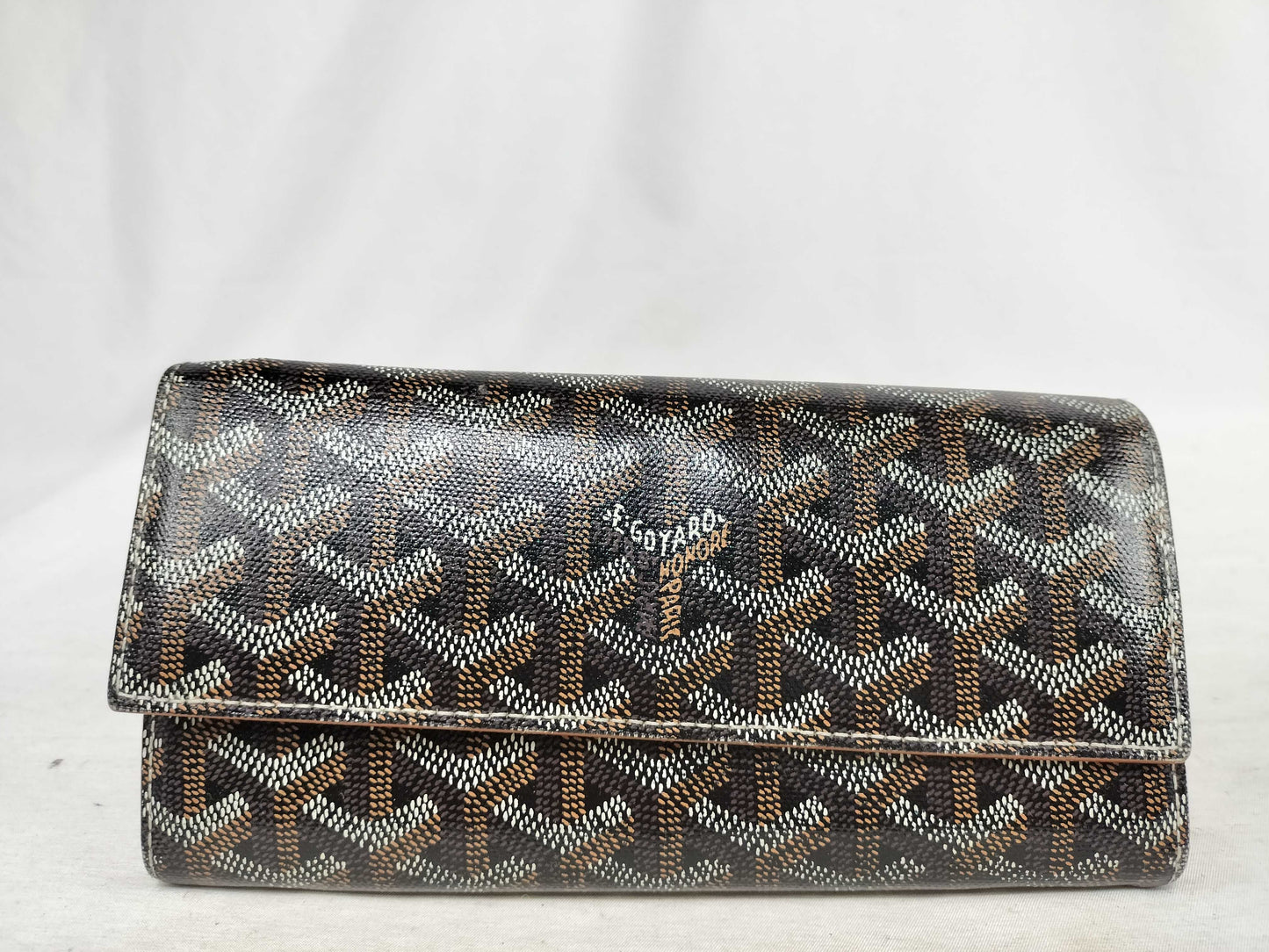 GOYARD Goyard Herringbone Varenne Long Wallet PVCx Leather Wallet