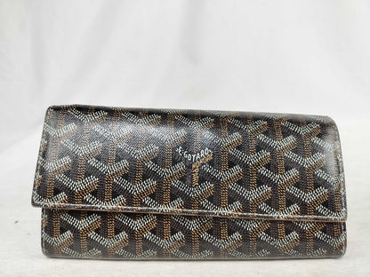 GOYARD Goyard Herringbone Varenne Long Wallet PVCx Leather Wallet