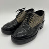 CHANEL Enamel Loafers Leopard x Black 37C Loafers