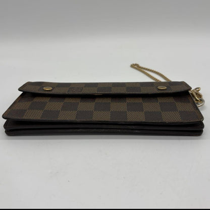 LOUIS VUITTON Louis Vuitton N60002 Porte-Feuil Cordion with Chain Strap Wallet