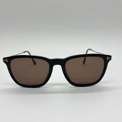 Tom Ford TF625-F Sunglasses Metal Black x Brown Sunglasses