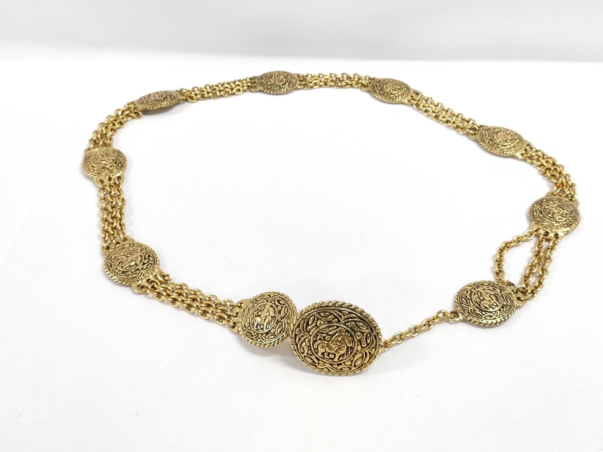 CHANEL Night Gold Chain Belt