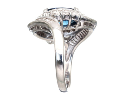 S4.912ct D1.20ct Pt900 13.4g Ring 