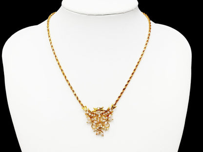 D1.07/0.66ct K18 16.6g Necklace 