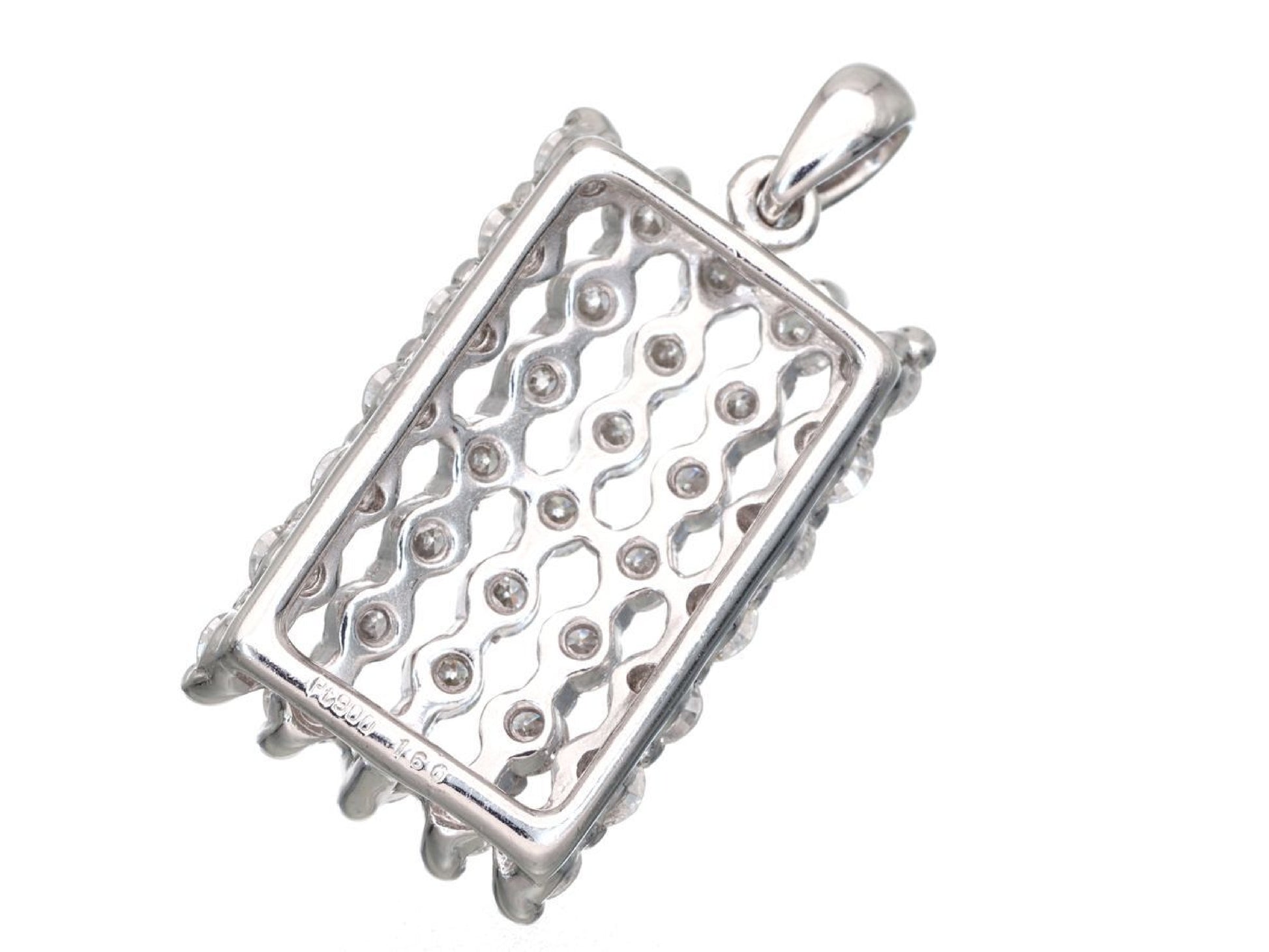 D1.60ct Pt900 4.7g Pendant Top 