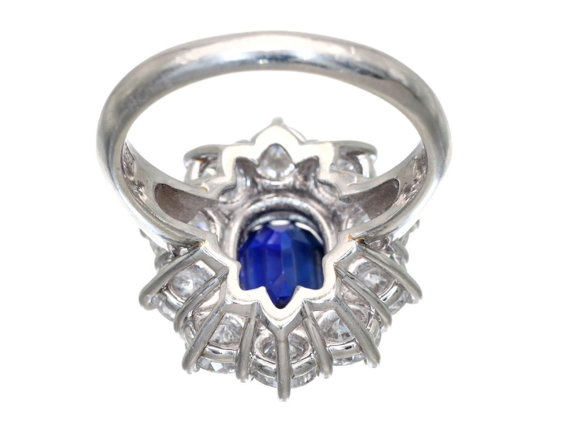S2.72ct D1.90ct Pt900 7.8g Ring 