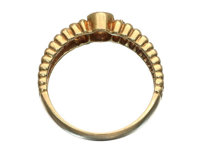 Sapphire Diamond K18 2.9g Ring 