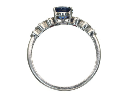 S0.885ct R0.17ct D0.07ct Pt950 2.8g Ring 