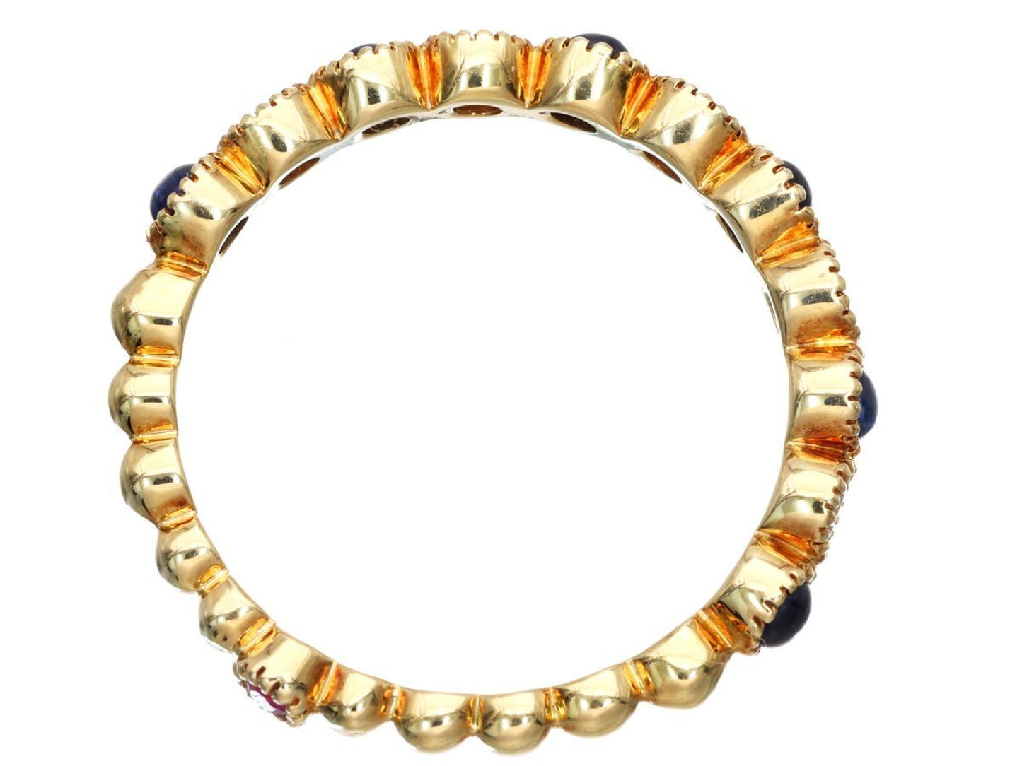 Siren Azzurro R0.02ct S0.30ct D0.16ct K18 1.9g Ring 