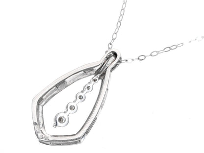 D0.25ct K18WG 4.1g Necklace 