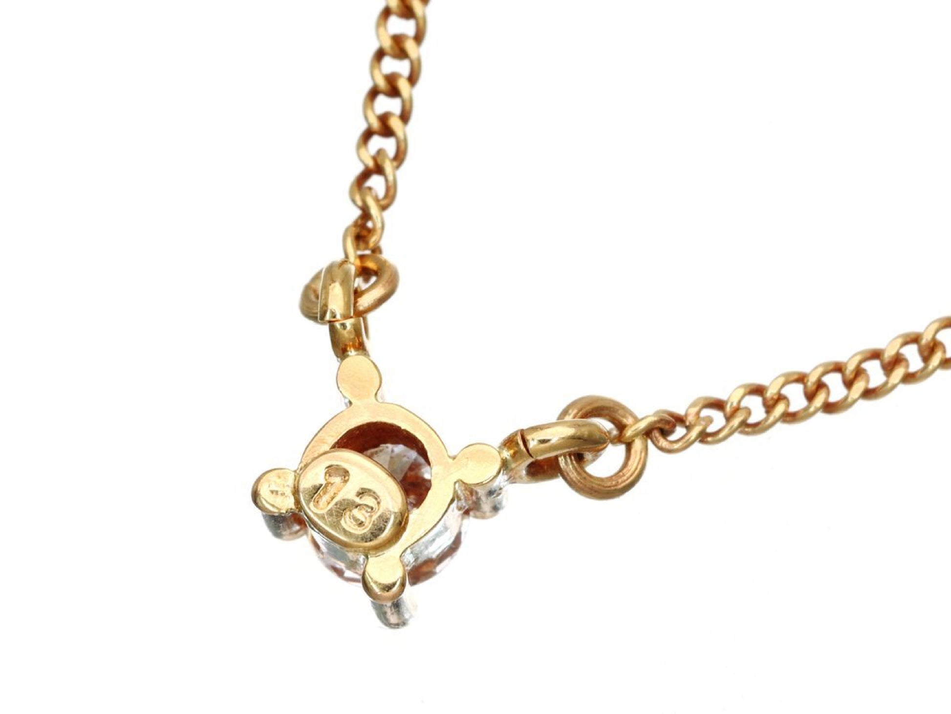 D0.13ct K18 2.0g Necklace 