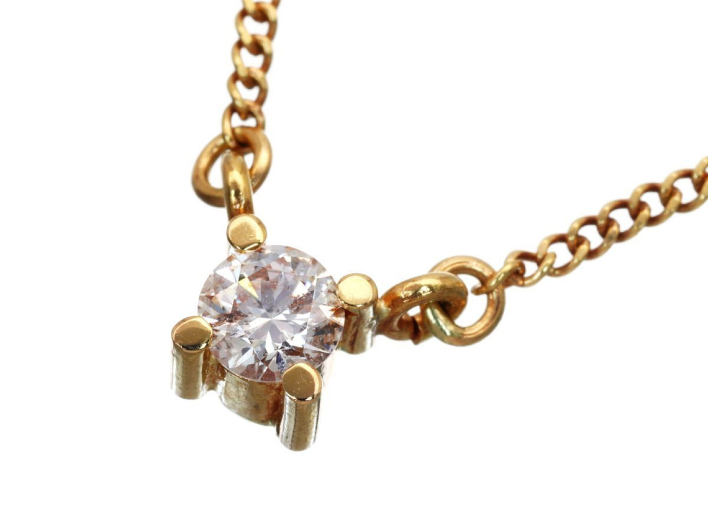 D0.13ct K18 2.0g Necklace 