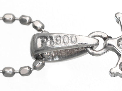 S0.38ct D0.10ct Pt900/850 2.8g Necklace 