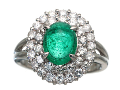 E1.67ct D1.05ct Pt850 7.3g Ring 