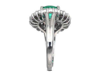 E1.67ct D1.05ct Pt850 7.3g Ring 