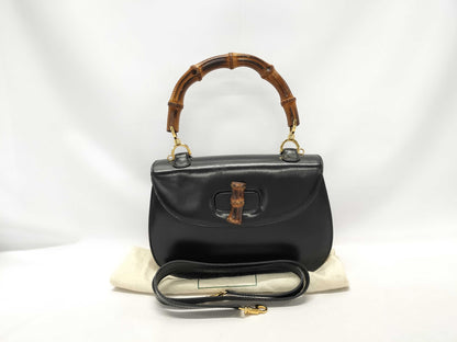 GUCCI GUCCI Bamboo Leather Handbag 00020460633
