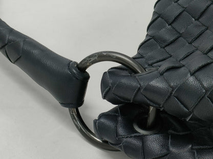 BOTTEGA VENETA Bottega Veneta Dark Navy Intrecciato Handbag