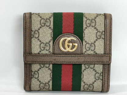 GUCCI GG Pattern 523173 Bifold Wallet