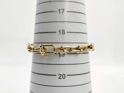 Tiffany & Co. Hardware Medium AU750 25.4g Bracelet Bangle 