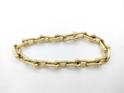 Tiffany & Co. Hardware Medium AU750 25.4g Bracelet Bangle 