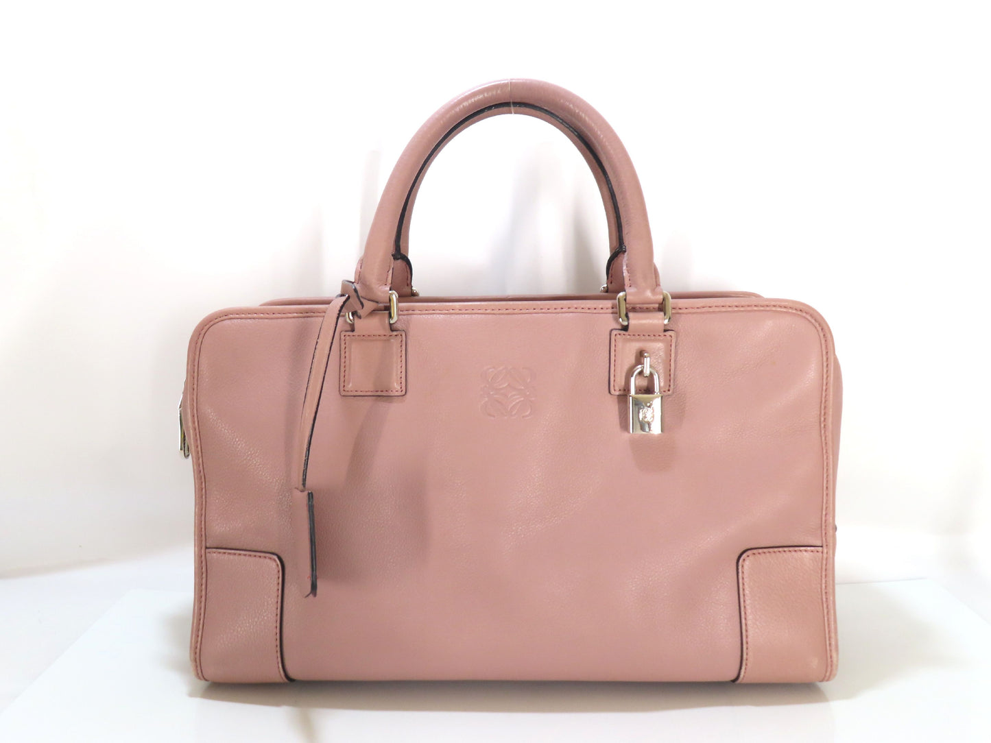 LOEWE Amazona 36 Leather/Pink Handbag