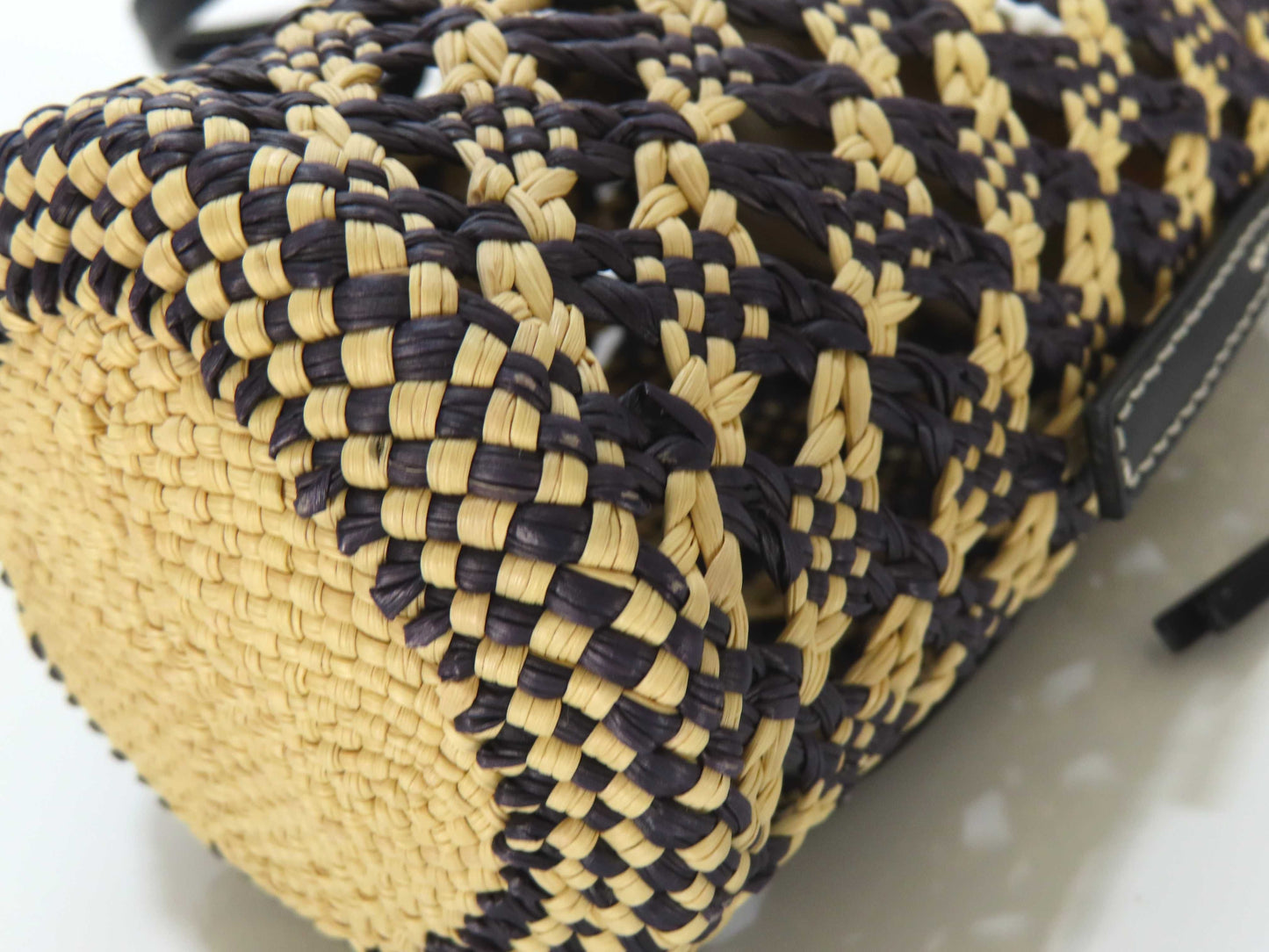 LOEWE LOEWE Shoulder Bag Raffia Cotton/Black Natural Shoulder Bag