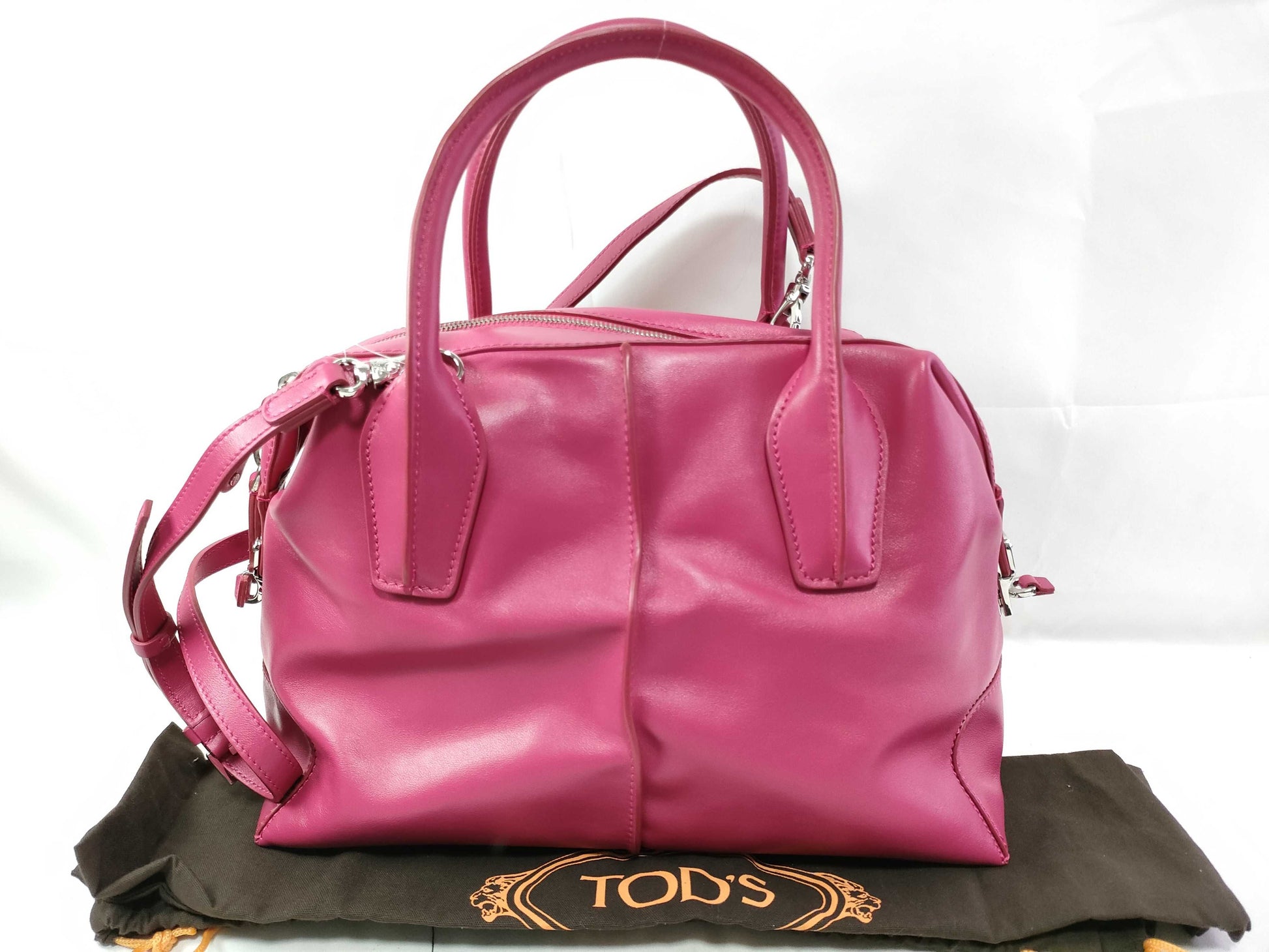 TODS TODS 2WAY Bag Leather/Pink Handbag