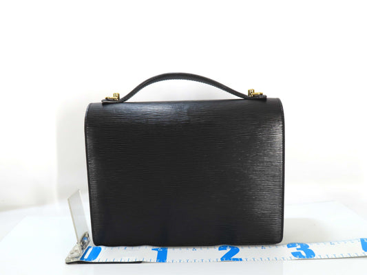 LOUIS VUITTON Epi LOUIS VUITTON Monceau Epi/Noir Handbag
