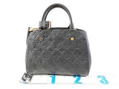 LOUIS VUITTON Monogram Unplanted LOUIS VUITTON Montaigne BB Amplification/Noir Handbag
