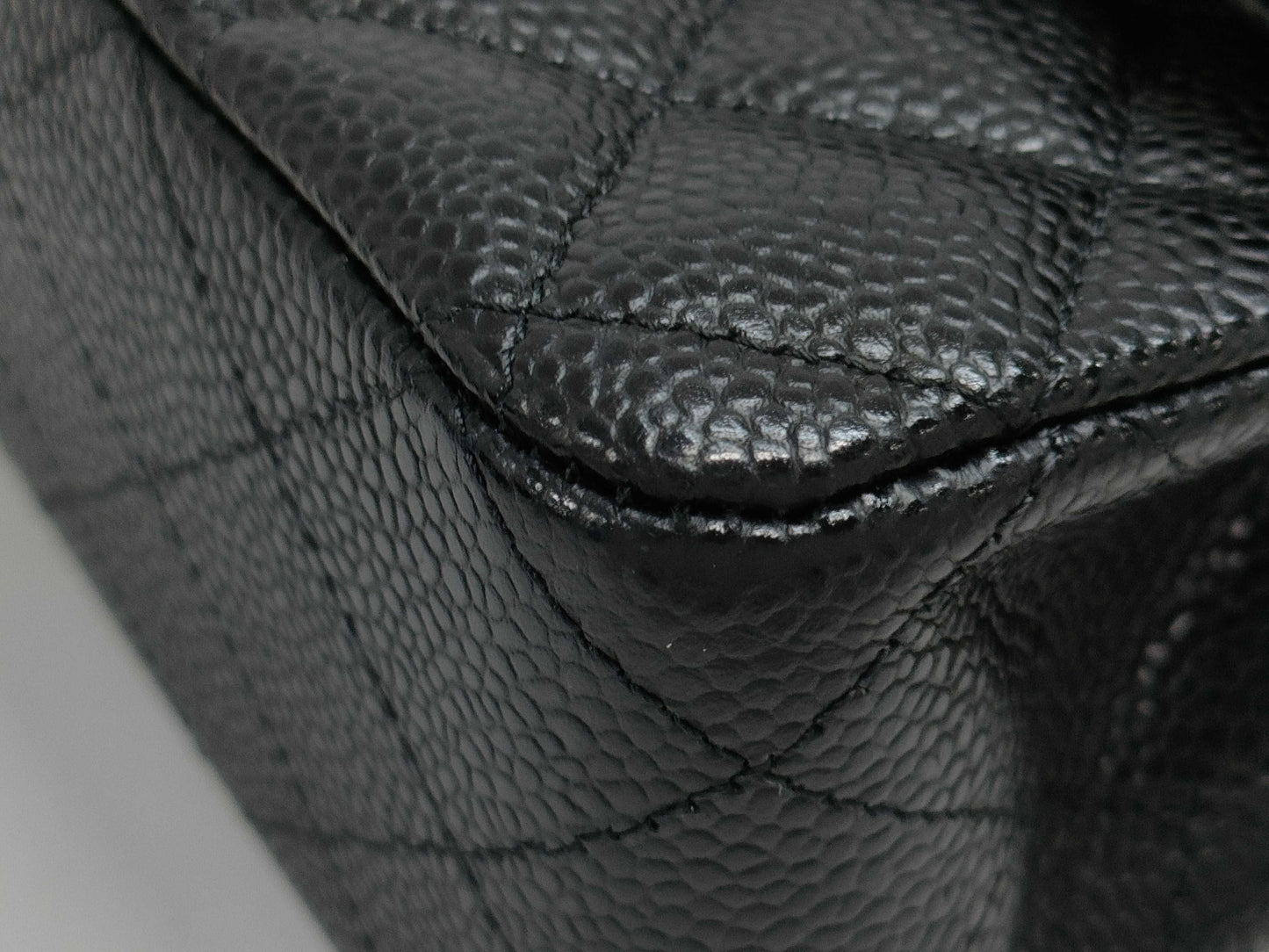 CHANEL Matelasse Chain Shoulder Bag in Caviar Leather with GD Hardware and Double Flap, 29185627