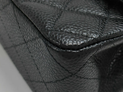 CHANEL Matelasse Chain Shoulder Bag in Caviar Leather with GD Hardware and Double Flap, 29185627
