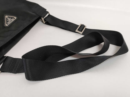 PRADA Nylon Prada Shoulder Bag Black Shoulder Bag