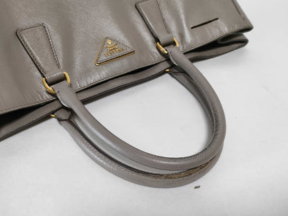 PRADA Prada Tote Bag Saffiano Grey Tote Bag