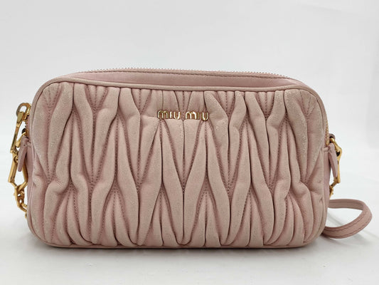 Miu Miu Matelasse Pink Shoulder Bag