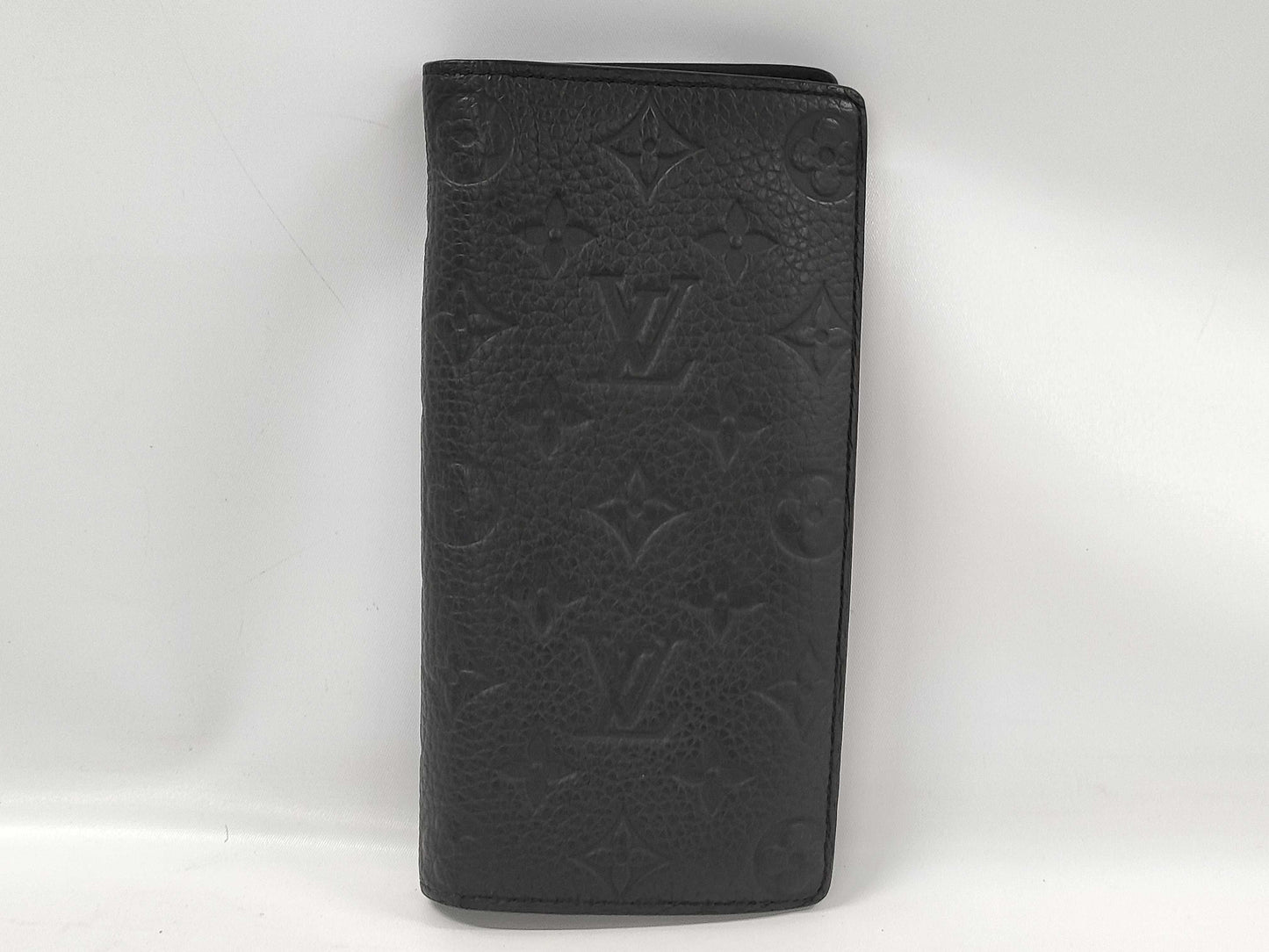 LOUIS VUITTON Taurillon Portefeuille Brazza Long Wallet