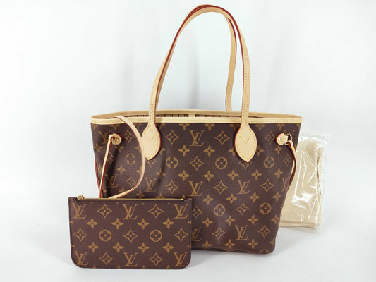 LOUIS VUITTON Monogram Neverful PM/M46979/IC/with Pouch/Brown Tote Bag