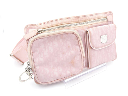 Dior Trotter Pattern Logo Charm Waist Bag