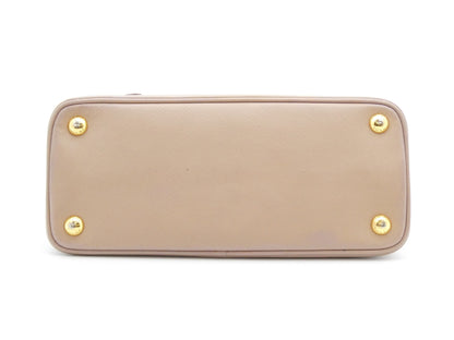 PRADA Logo Plate Saffiano 2WAY Handbag
